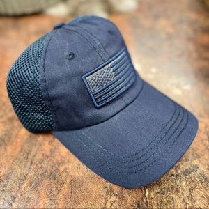 Navy Blue American Flag Baseball Hat Patriotic Cap